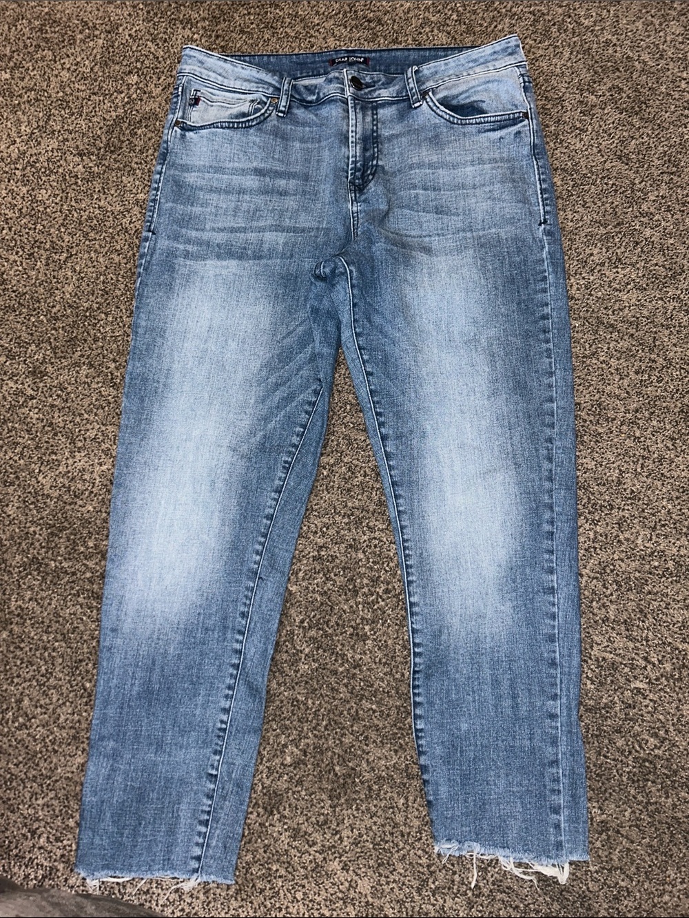 Dear John Light Blue Slim Straight Jeans